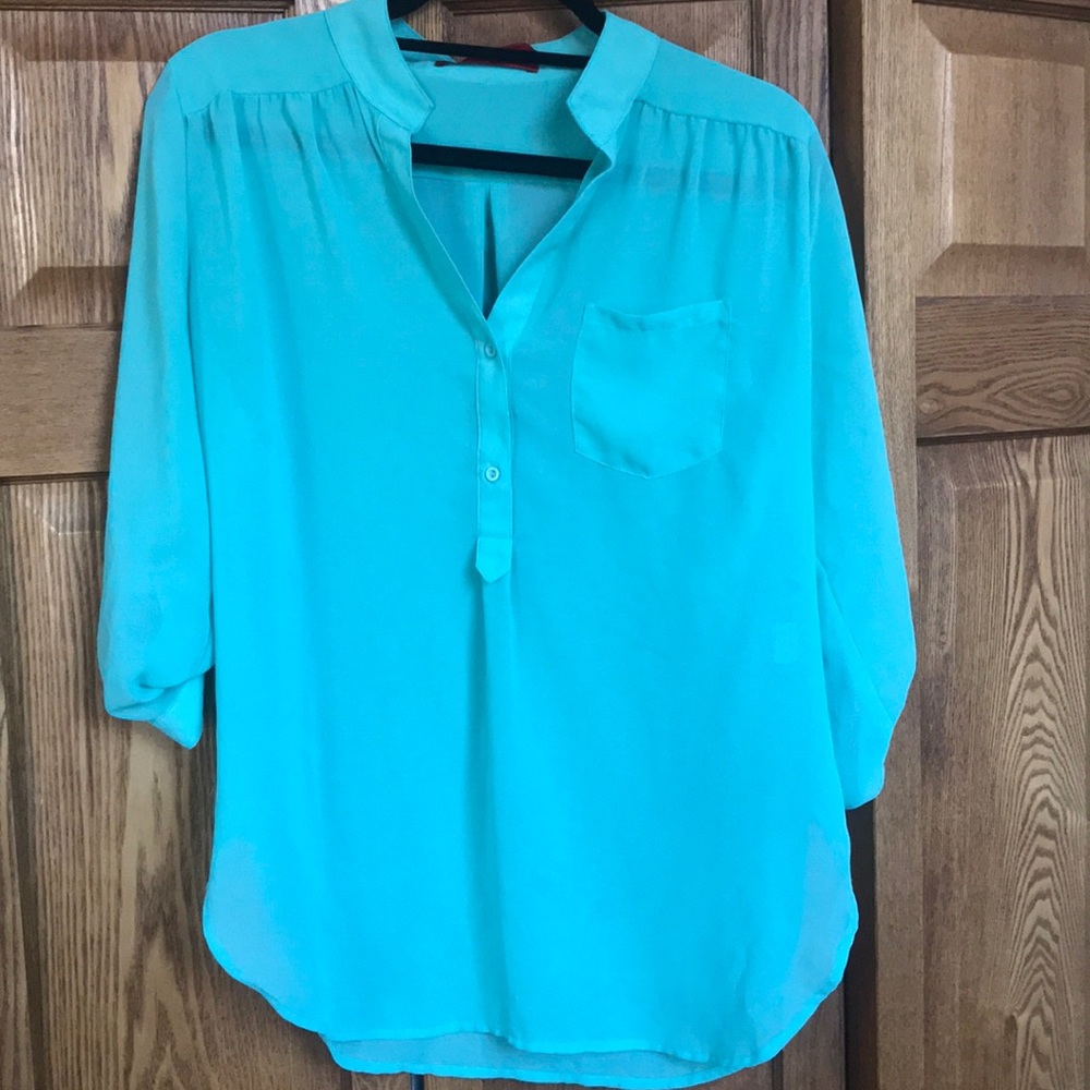 Sea green blouse